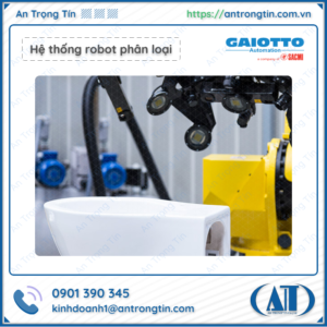 Cánh tay robot phân loại sứ vệ sinh Gaiotto Automation