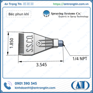 Béc phun khí WindJet AA727-1/4-SS-15