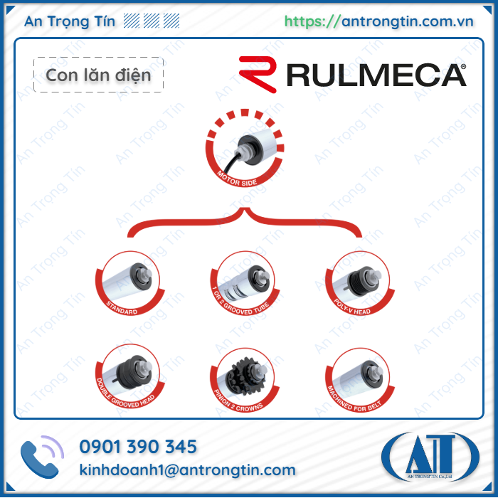 Con lăn động cơ Rulmeca RDR Drive Roller BL3S