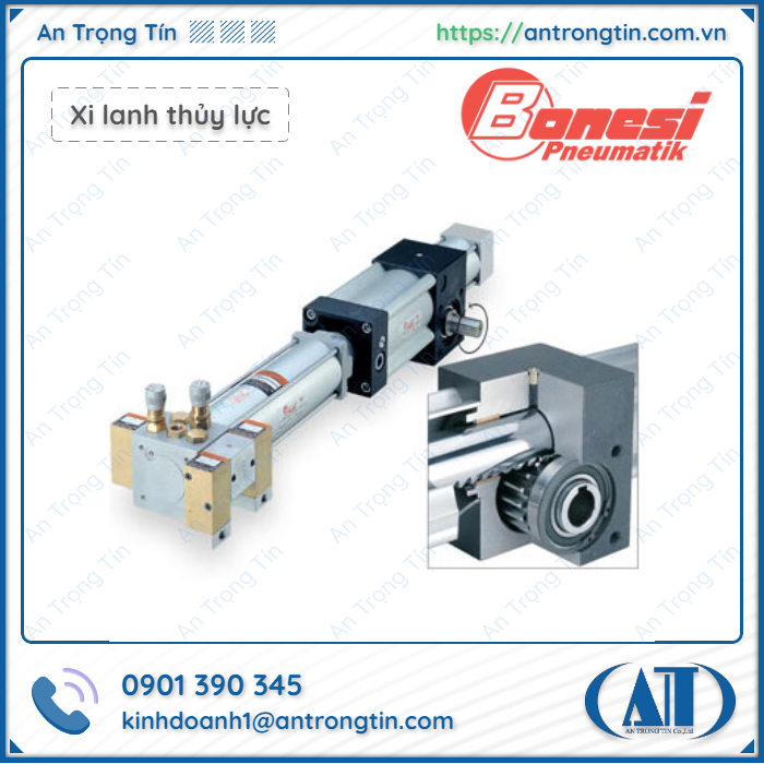 Xi lanh thủy lực khí nén Bonesi UI Series